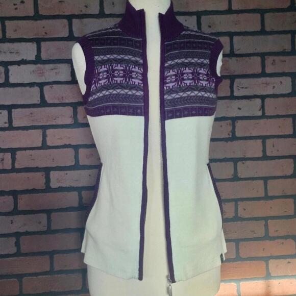Neve Luna Sweater Vest Winter Merino Wool Blend Size Small NWT - Picture 5 of 9